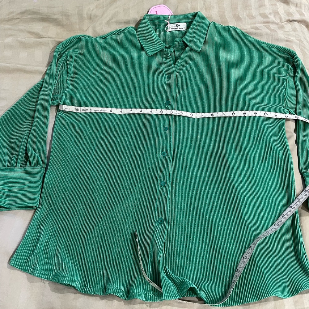 Micheal John Crimp Chemise Blouse Large